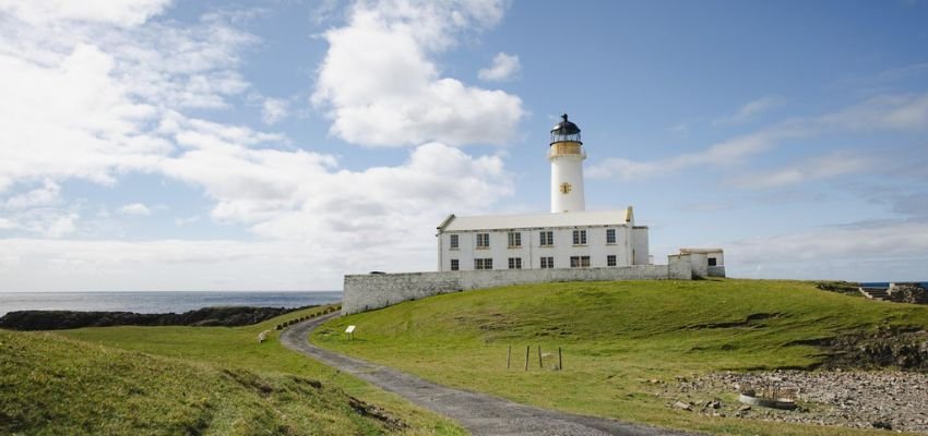 Loganair Fair Isle Office in Scotland