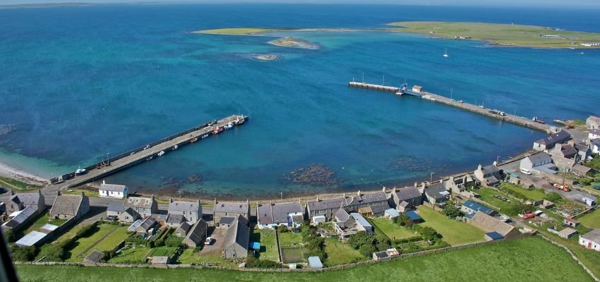 Loganair Stronsay Office in Scotland